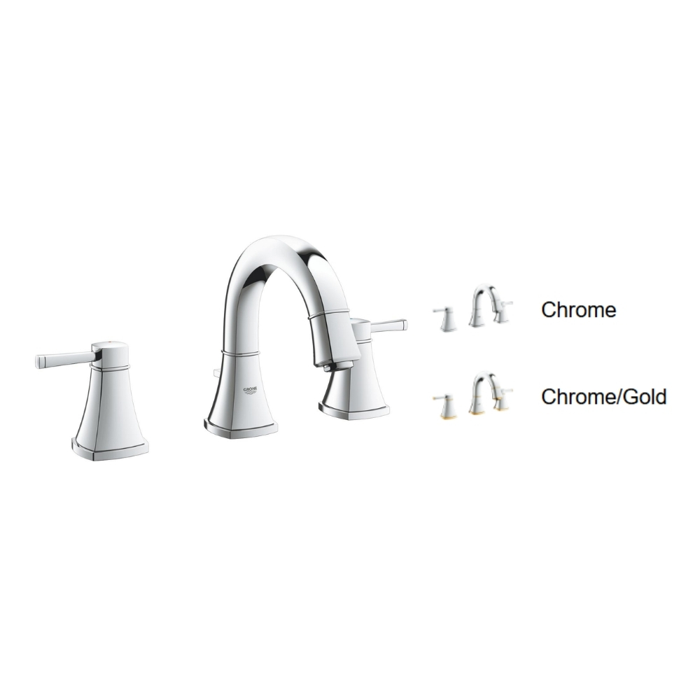 Vòi chậu nóng lạnh 3 lỗ thấp Grandera S-size GROHE 20417IG0 - 2