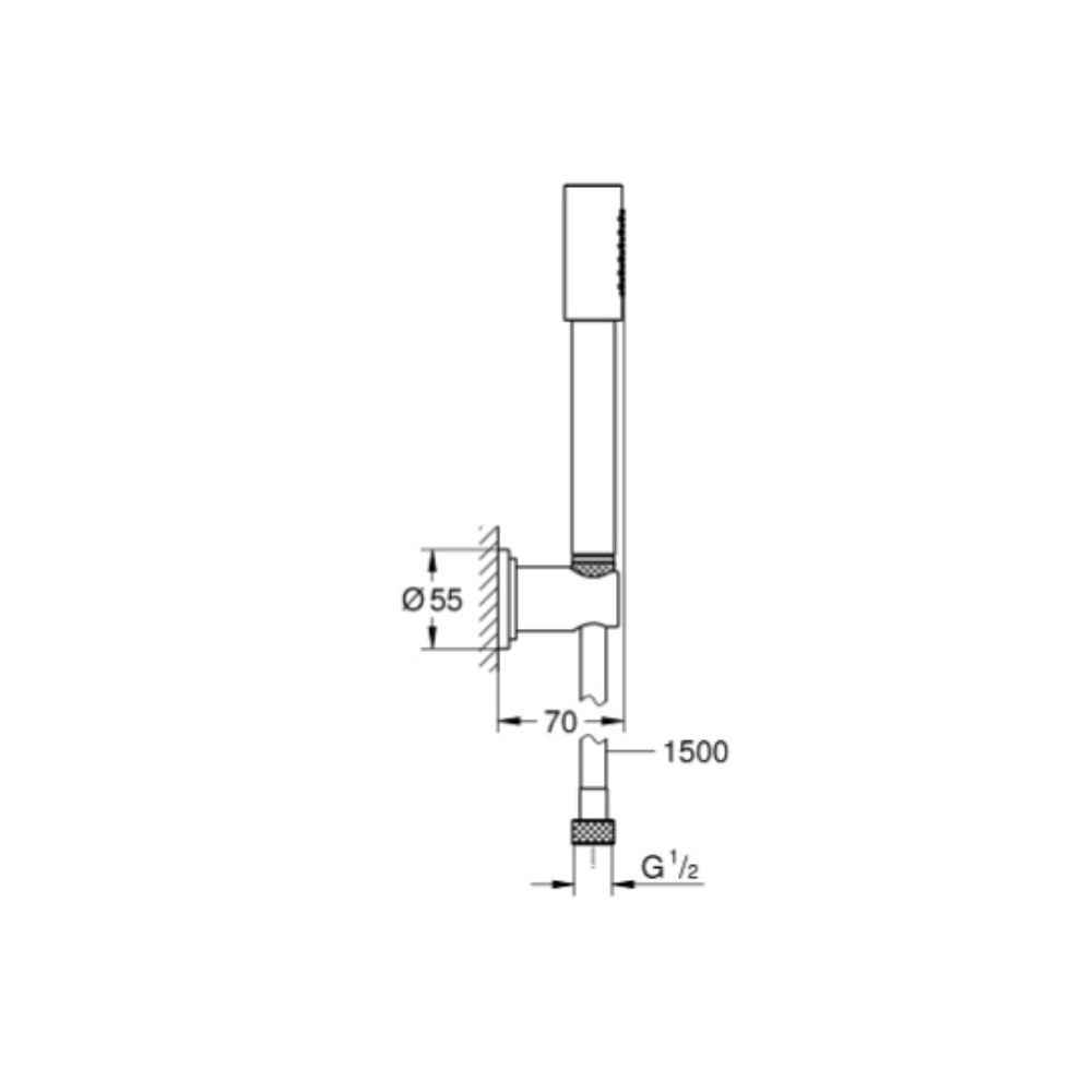 Bộ tay sen tắm Rainshower Aqua Stick GROHE 26892000