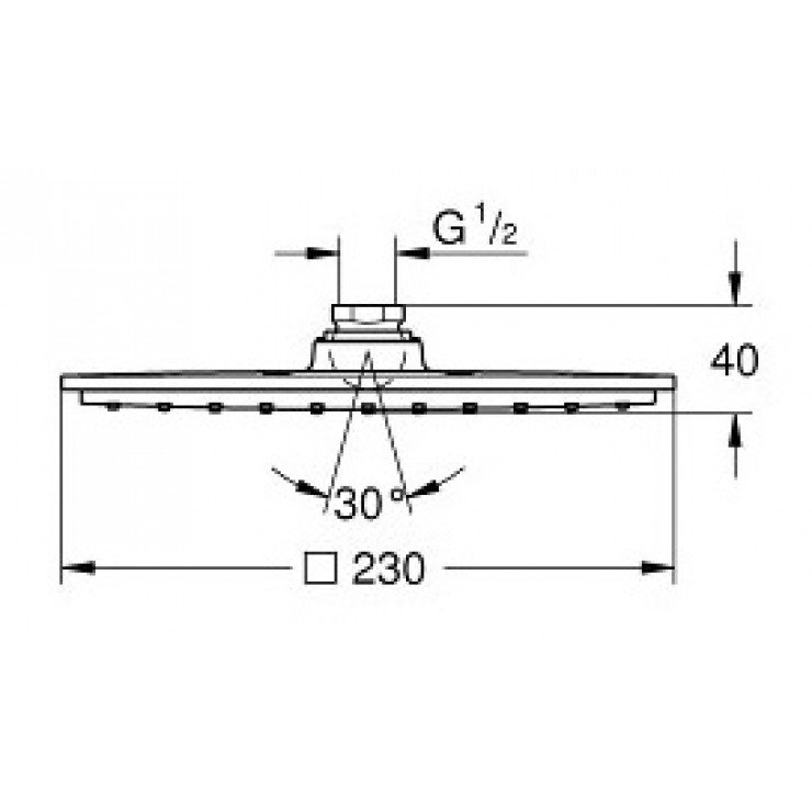 Bát sen Rainshower Allure 230 Grohe 27479000 - 2