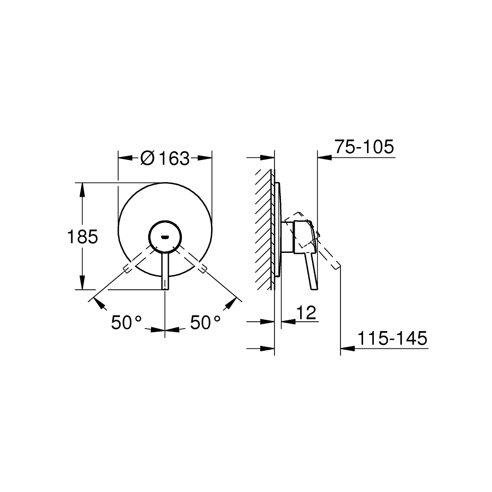 Van điều chỉnh nóng lạnh Concetto GROHE 19345001