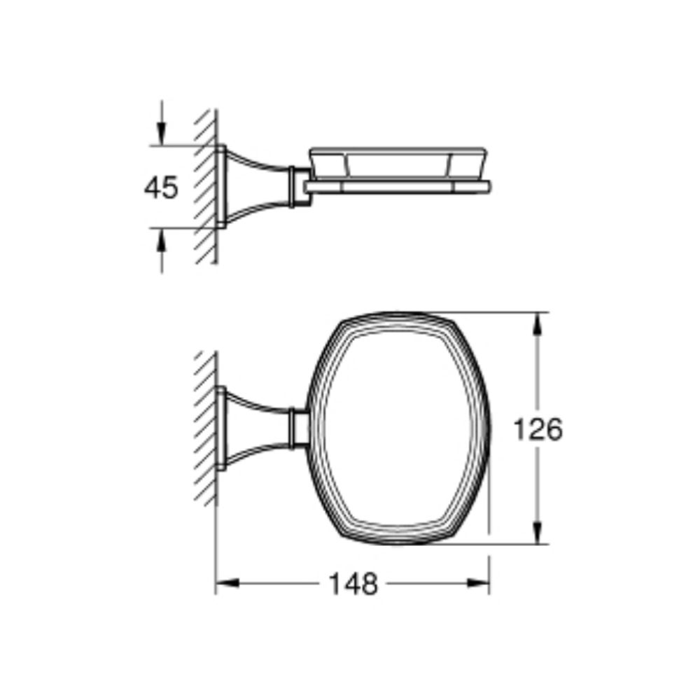 Kệ đựng xà phòng Grandera GROHE 40923IG0 - 2