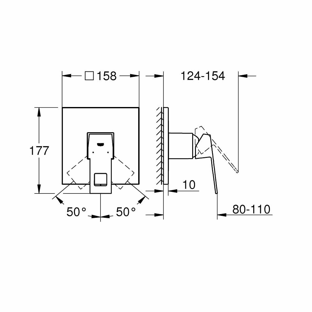 Van điều chỉnh nóng lạnh Eurocube GROHE 24061000