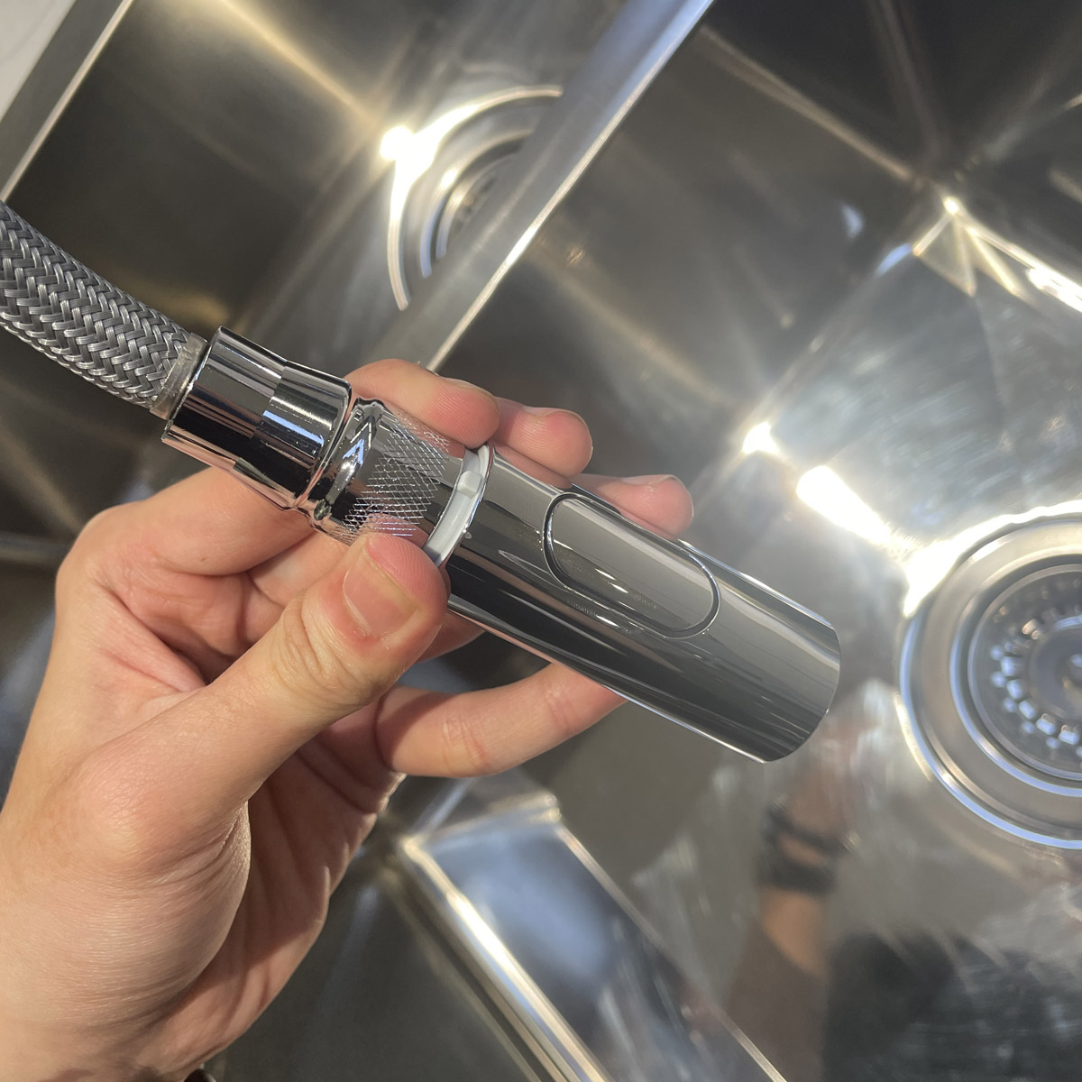 Vòi bếp dây rút nóng lạnh Minta Touch GROHE 31358002 - 8