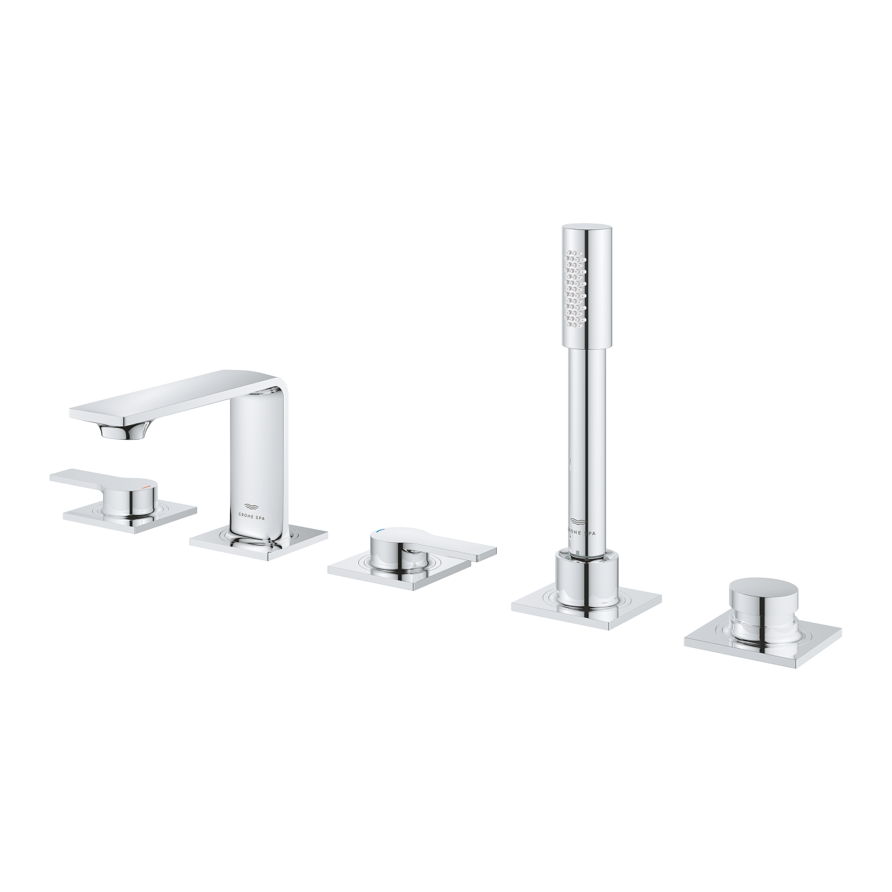 Vòi bồn tắm 5 lỗ nóng lạnh kèm tay sen Allure GROHE 25221001 - 5