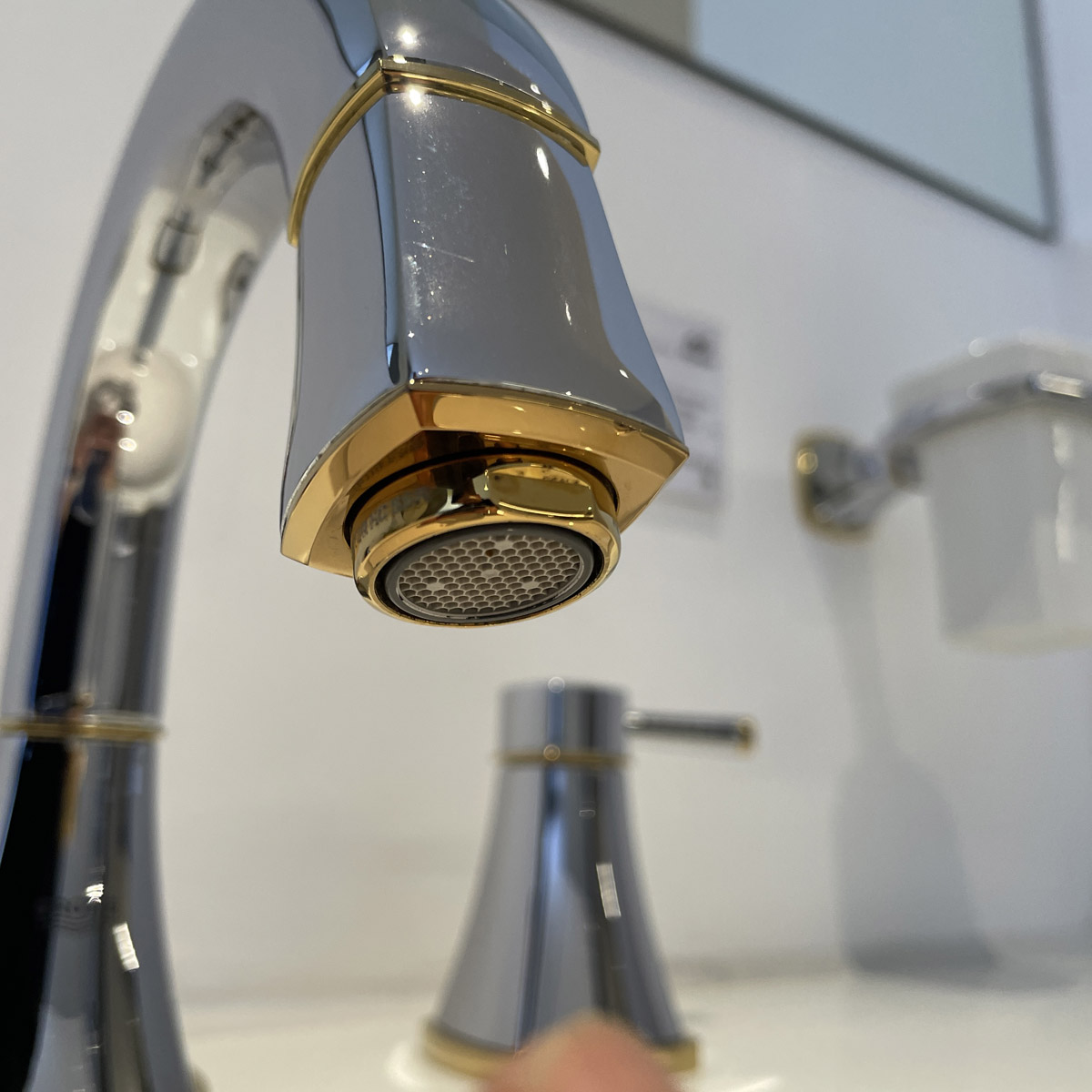 Vòi chậu nóng lạnh 3 lỗ thấp Grandera S-size GROHE 20417IG0 - 10
