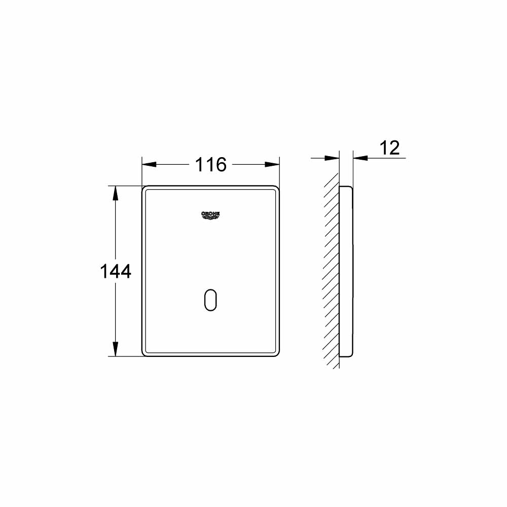 Van xả tiểu cảm ứng Tectron Skate GROHE 37324001