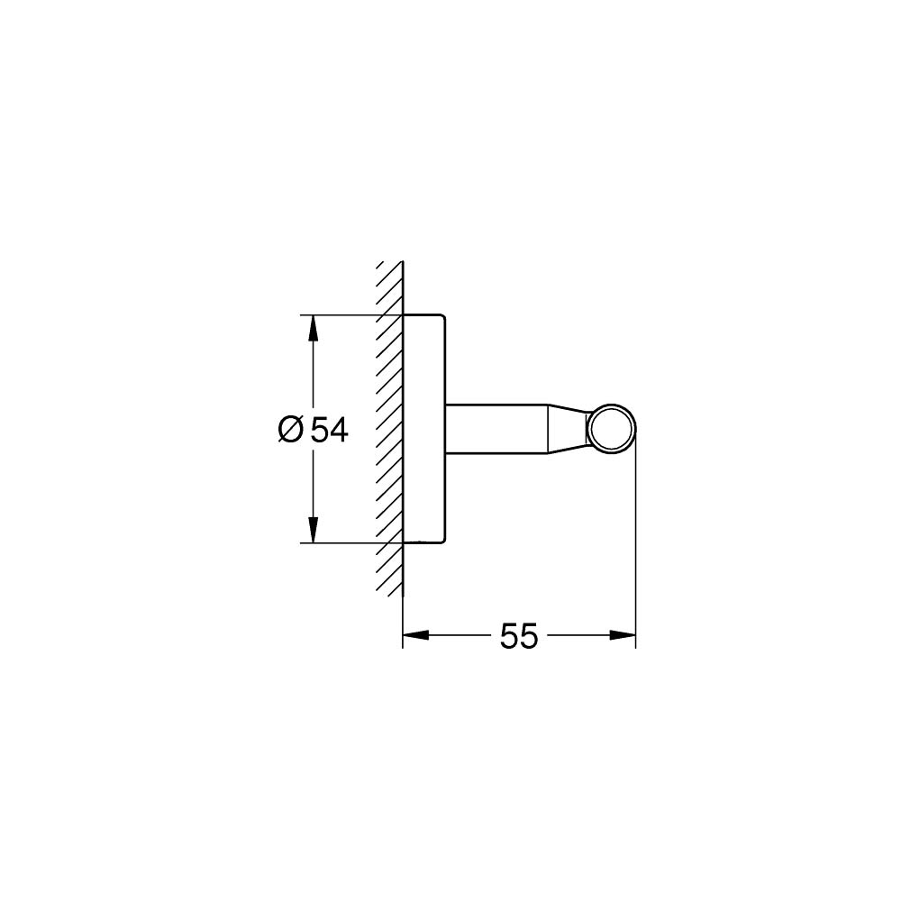 Móc áo đôi Bau Cosmopolitan GROHE 40461001