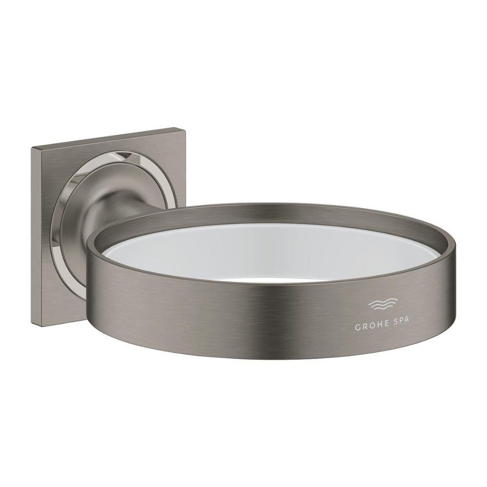 Giá đỡ ly thủy tinh hoặc dĩa và hộp xịt xà phòng Allure GROHE 40963001