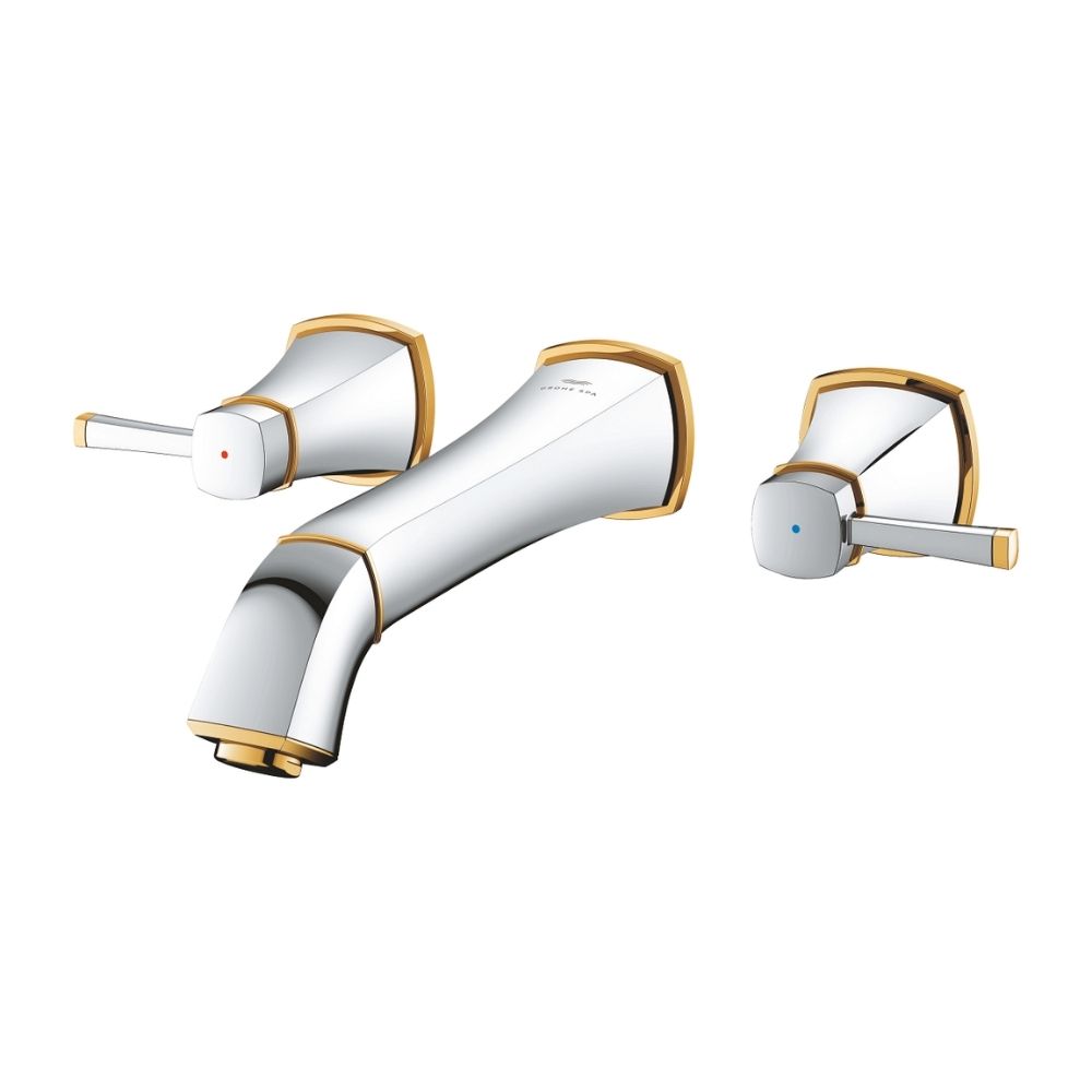Vòi chậu gắn tường nóng lạnh 3 lỗ Grandera L-size GROHE 20623IG0 - 3