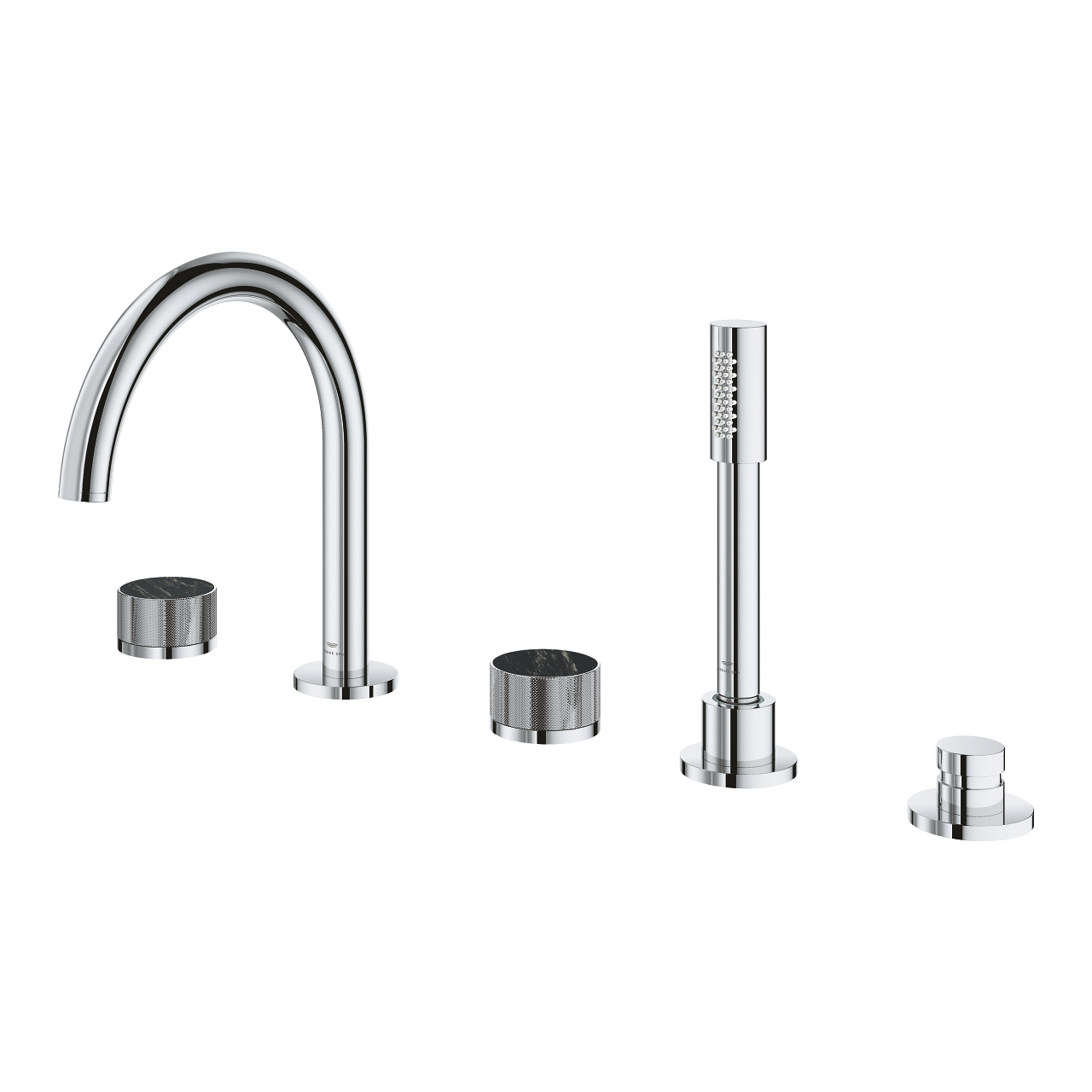 Vòi bồn tắm 5 lỗ nóng lạnh kèm tay sen Atrio GROHE 25226000 - 5