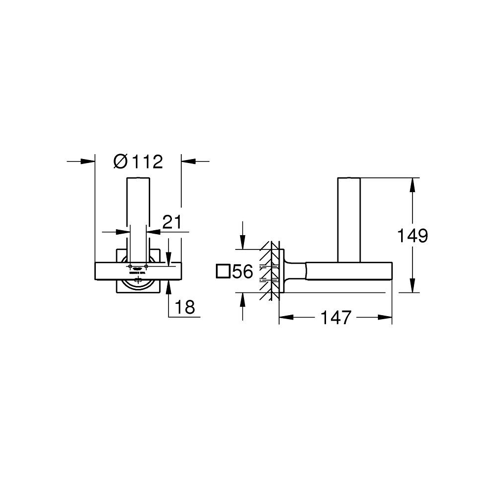 Lô giấy vệ sinh Allure GROHE 40956001