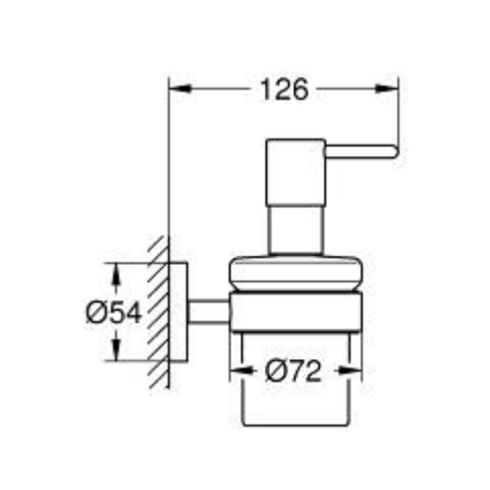 Bộ hộp xịt xà phòng gắn tường Essentials GROHE 1022572430