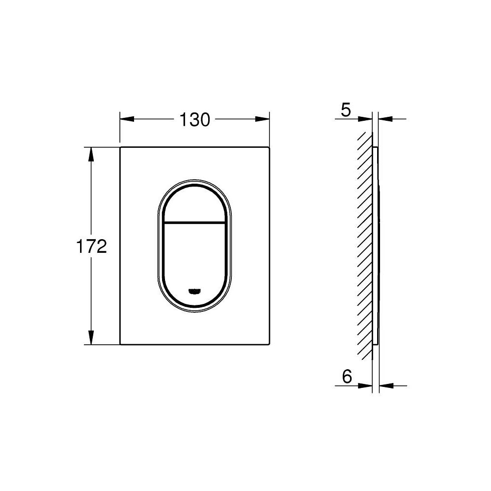 Nút nhấn xả Arena Cosmo S GROHE 37624000