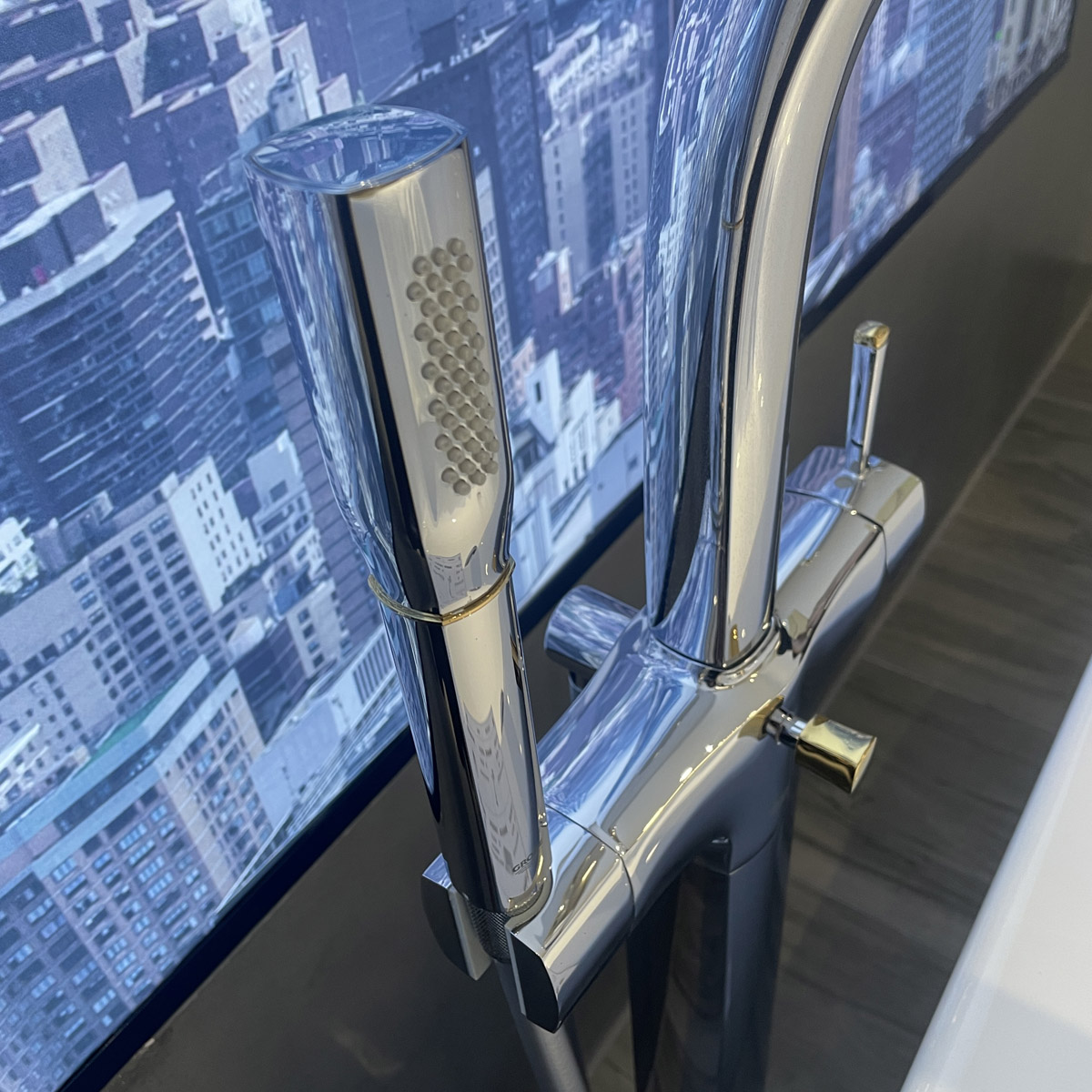 Vòi xả bồn tắm đặt sàn Grandera GROHE 23318IG0 - 9