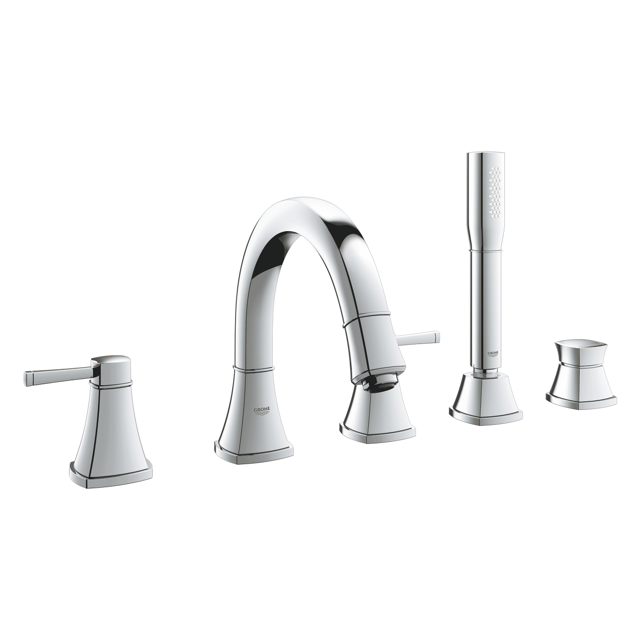 Vòi bồn tắm 5 lỗ nóng lạnh kèm tay sen Grandera GROHE 19919000