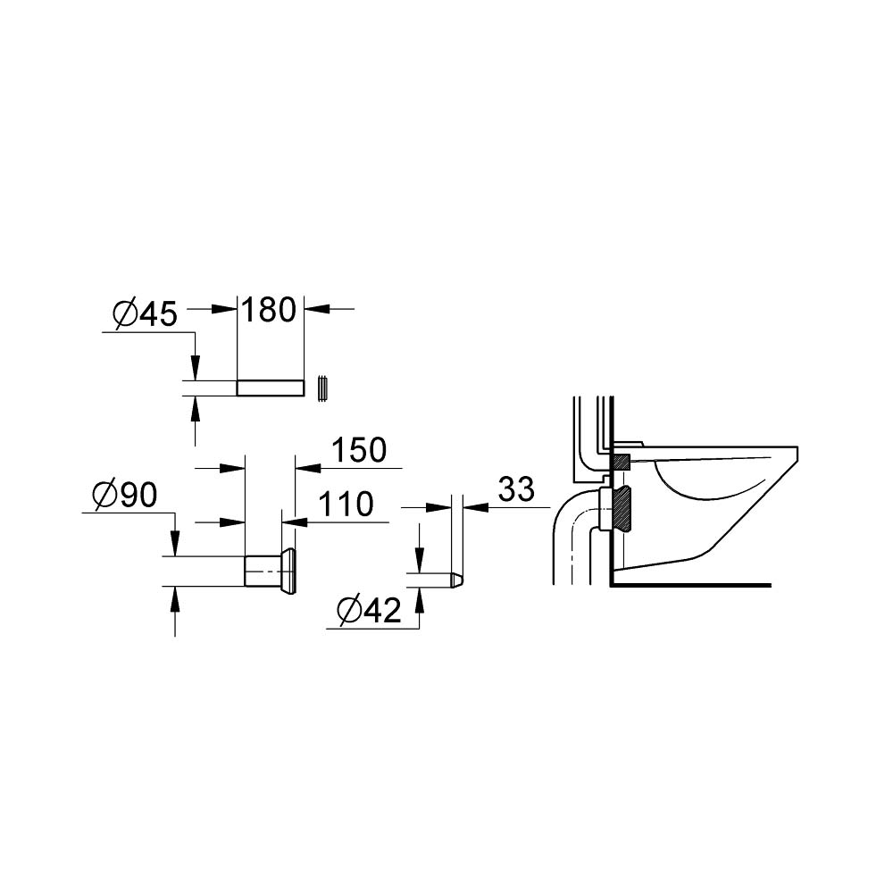 Bộ kết nối đầu vào và đầu ra GROHE 37311K00