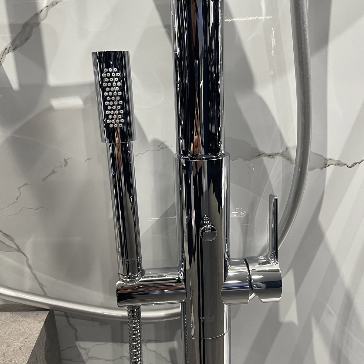 Vòi bồn tắm nóng lạnh đặt sàn Lineare GROHE 23792001 - 8