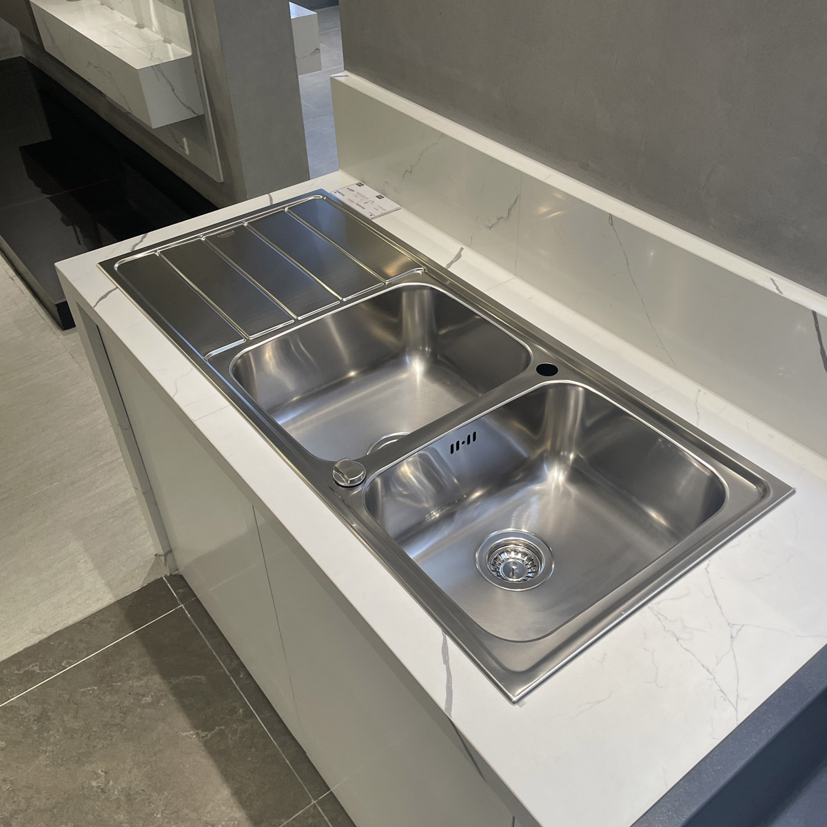 Chậu rửa chén 2 hộc cánh trái K500 GROHE 31588SD1 - 7