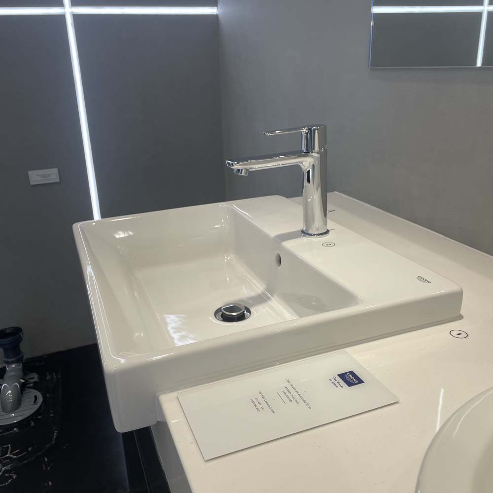Chậu rửa mặt lavabo bán âm GROHE 3970800H - 8