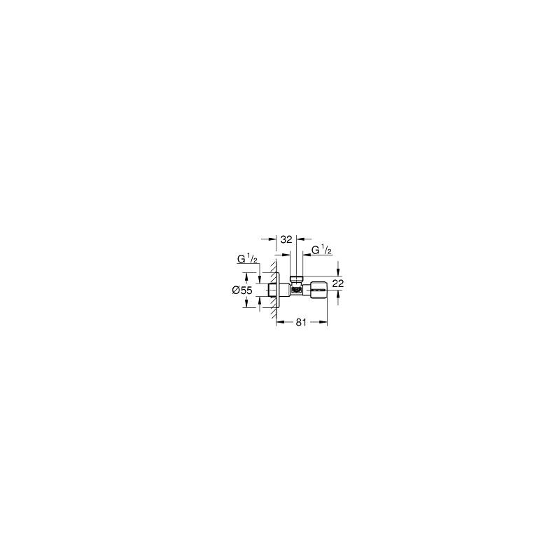Van khóa nước Universal GROHE 22041000
