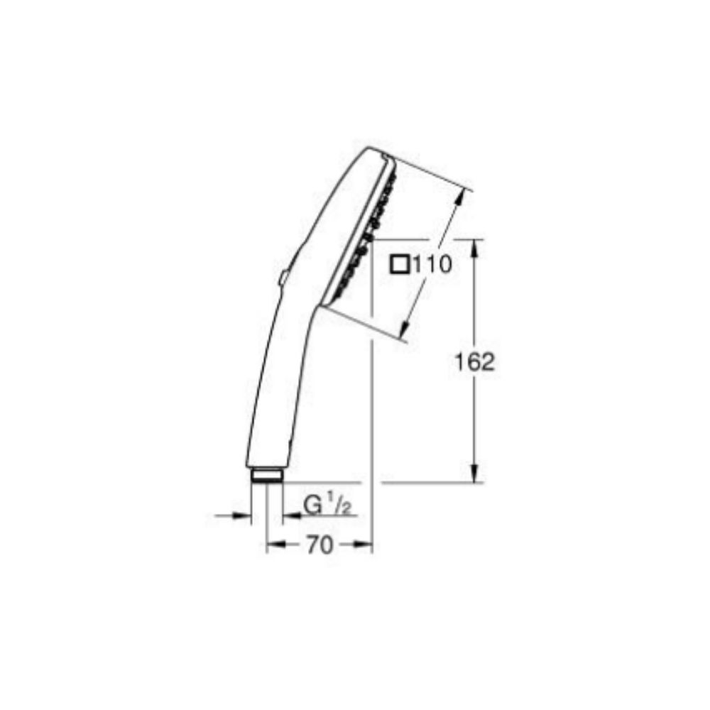 Tay sen tắm 2 chế độ Vitalio Comfort 110 GROHE 26397001 - 2
