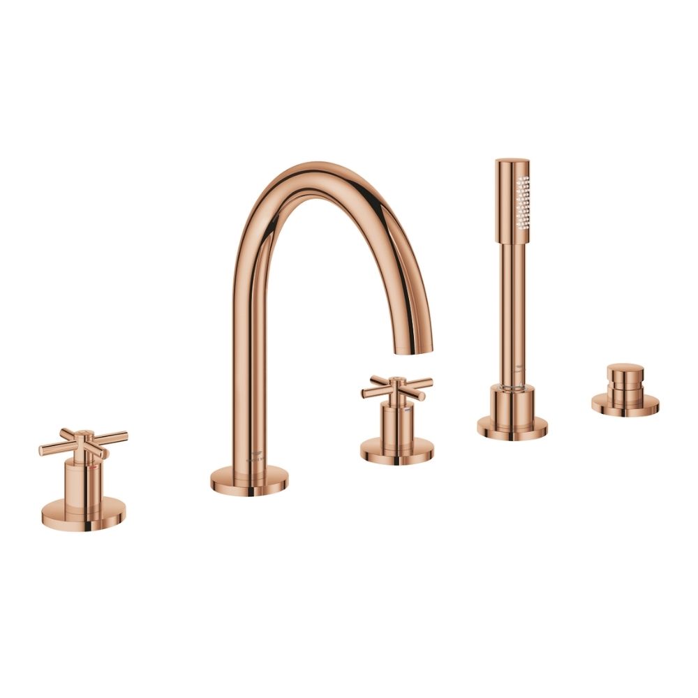 Vòi bồn tắm 5 lỗ nóng lạnh kèm tay sen Atrio GROHE 29408000