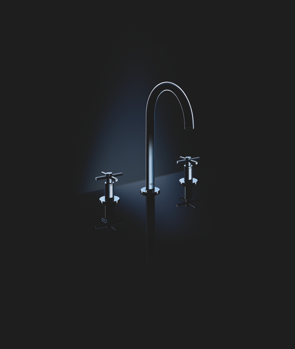 Vòi chậu nóng lạnh Atrio M-size 3 lỗ Grohe 20008003 - 5