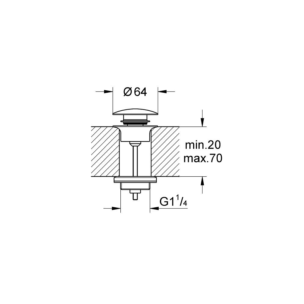 Bộ xả nhấn GROHE 65807000