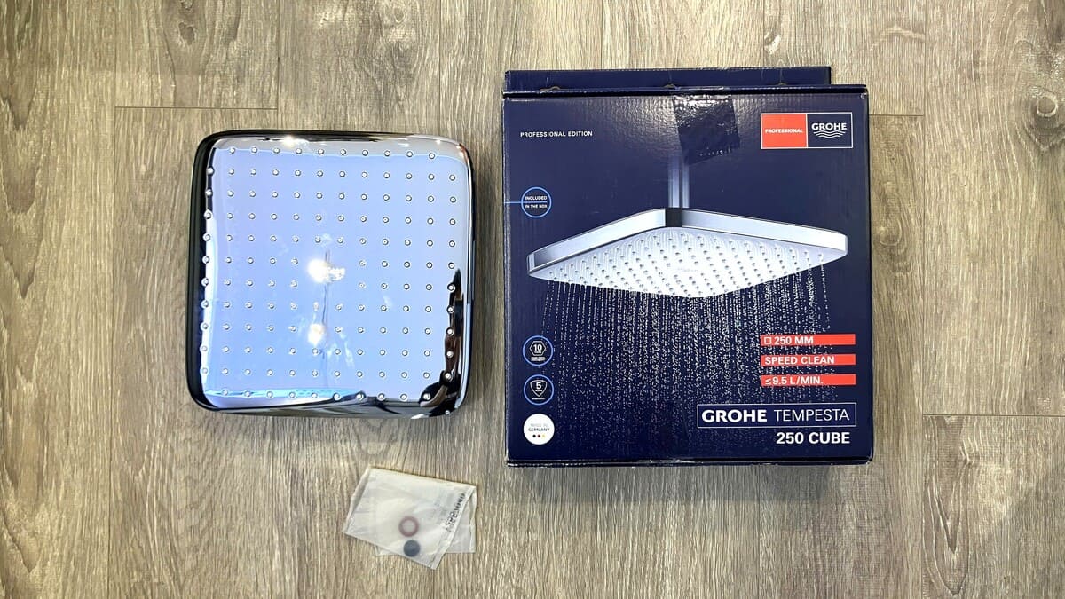 Bát sen vuông Tempesta Cube 250 Grohe 26685000 - 4
