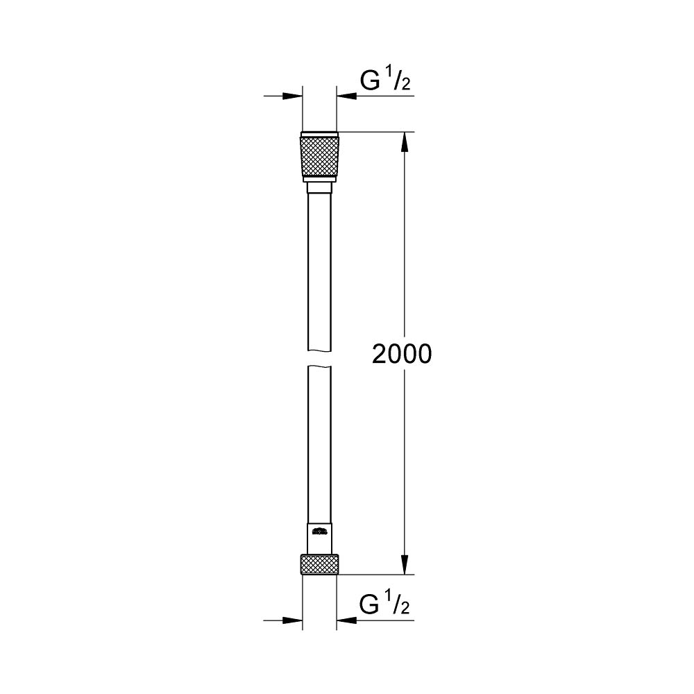 Dây sen tắm 2000mm Silverflex GROHE 27137000 - 2