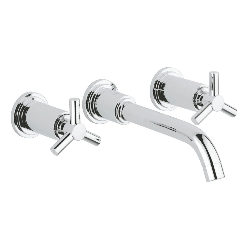 Vòi chậu gắn tường nóng lạnh 3 lỗ Atrio M-size GROHE 20387000