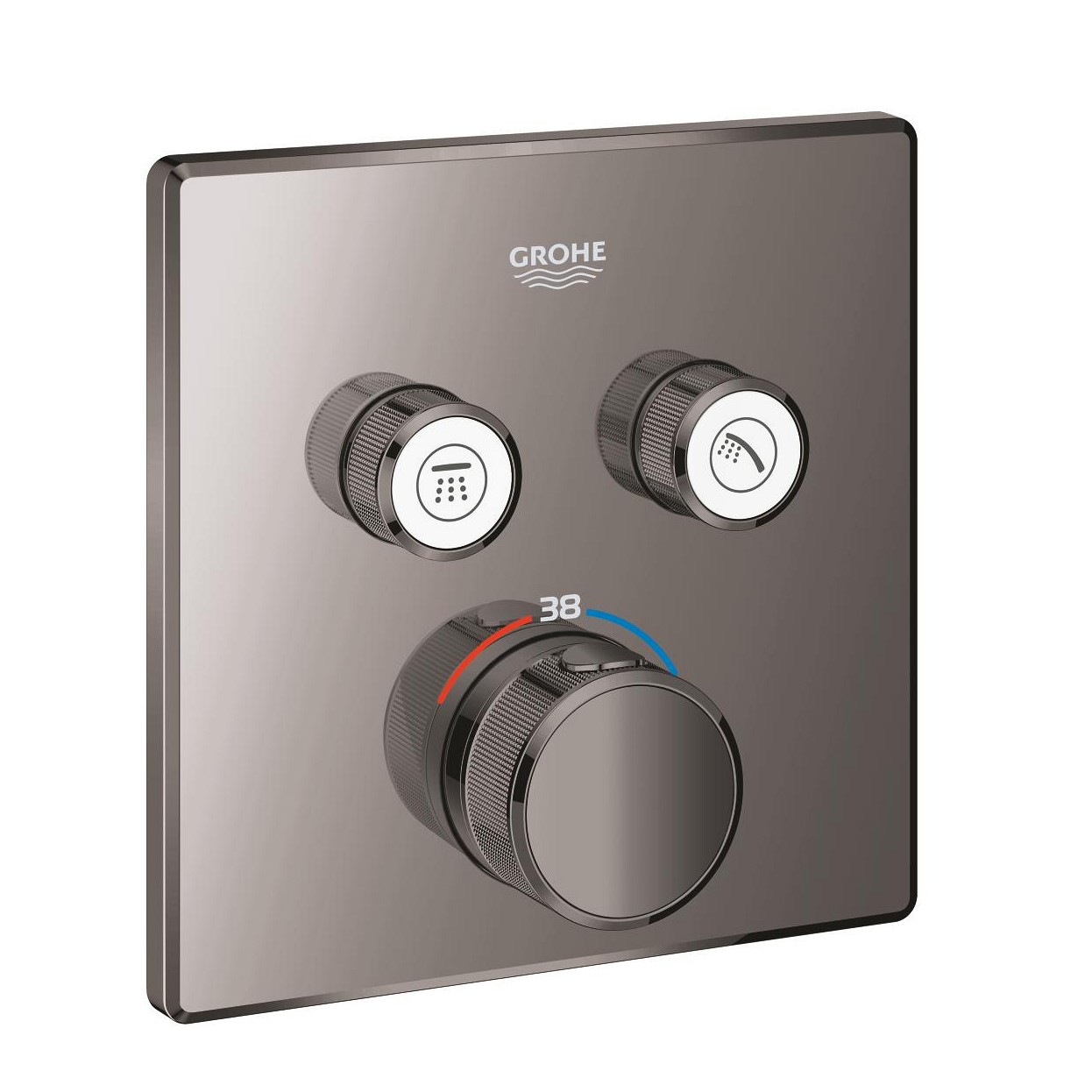 Mặt điều khiển sen tắm ổn nhiệt Grohtherm SmartControl vuông 2 chế độ GROHE 29124000