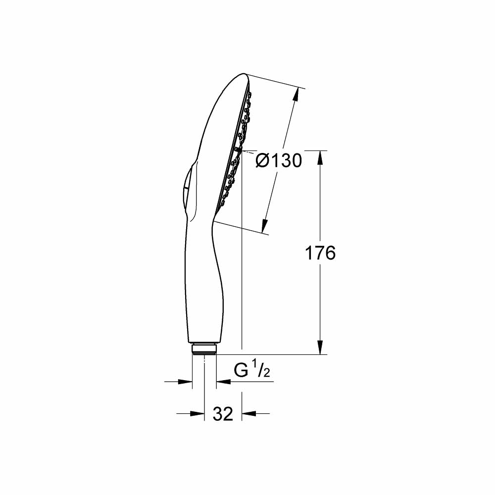 Tay sen tắm Power&Soul 130 Grohe 27672000
