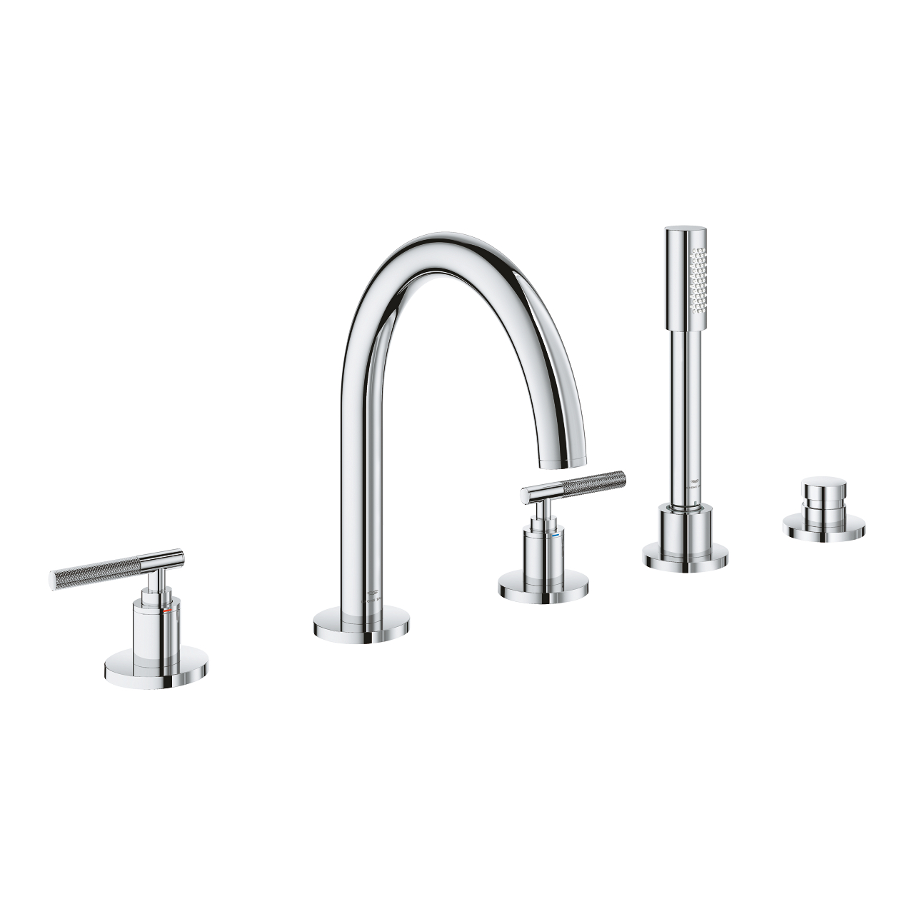 Vòi bồn tắm 5 lỗ nóng lạnh kèm tay sen Atrio GROHE 25224000 - 6