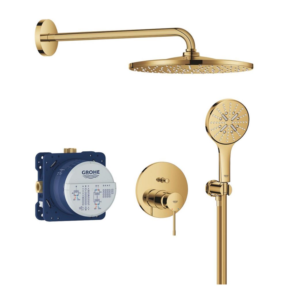 Bộ sen tắm âm tường ổn nhiệt tròn Essence 2 đường nước GROHE 25287AL0