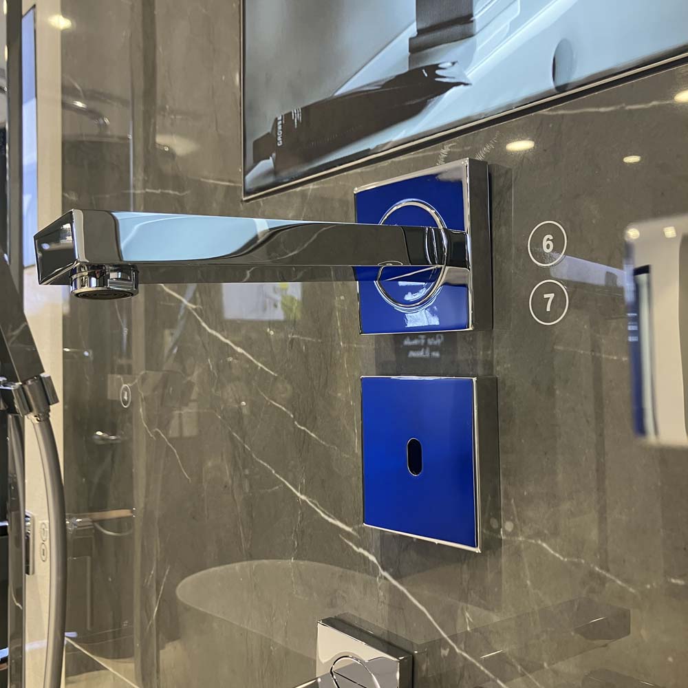 Vòi chậu cảm ứng gắn tường dùng pin Eurocube E GROHE 36442000 - 5