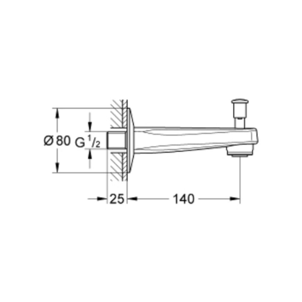 Củ sen tắm Bau Contemporary GROHE 13254000 - 2