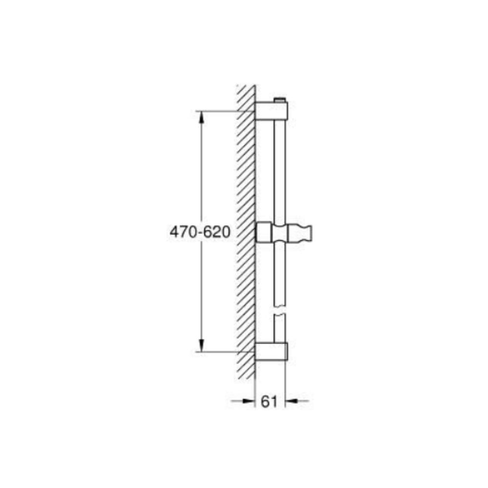 Thanh trượt sen tắm Tempesta GROHE 27523001 - 2