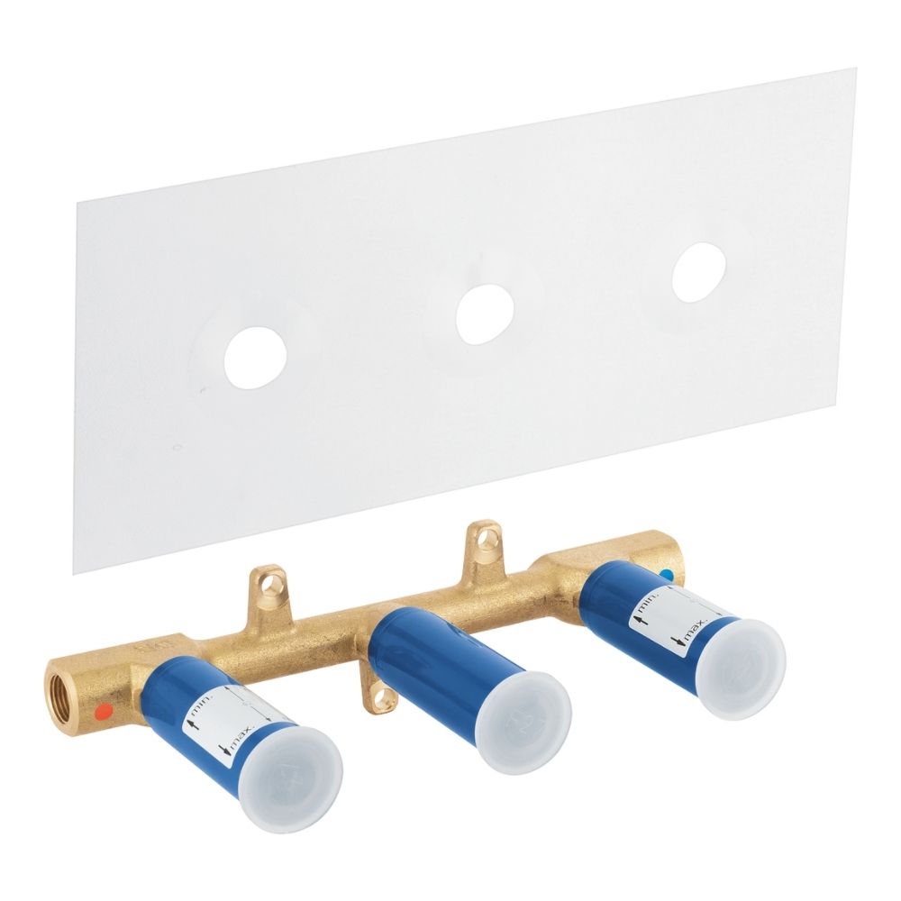 Bộ âm cho vòi gắn tường 3 lỗ GROHE 29025002 - 4