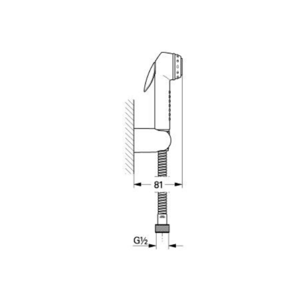 Bộ vòi xịt vệ sinh Trigger Spray 30 GROHE 27812000 - 2