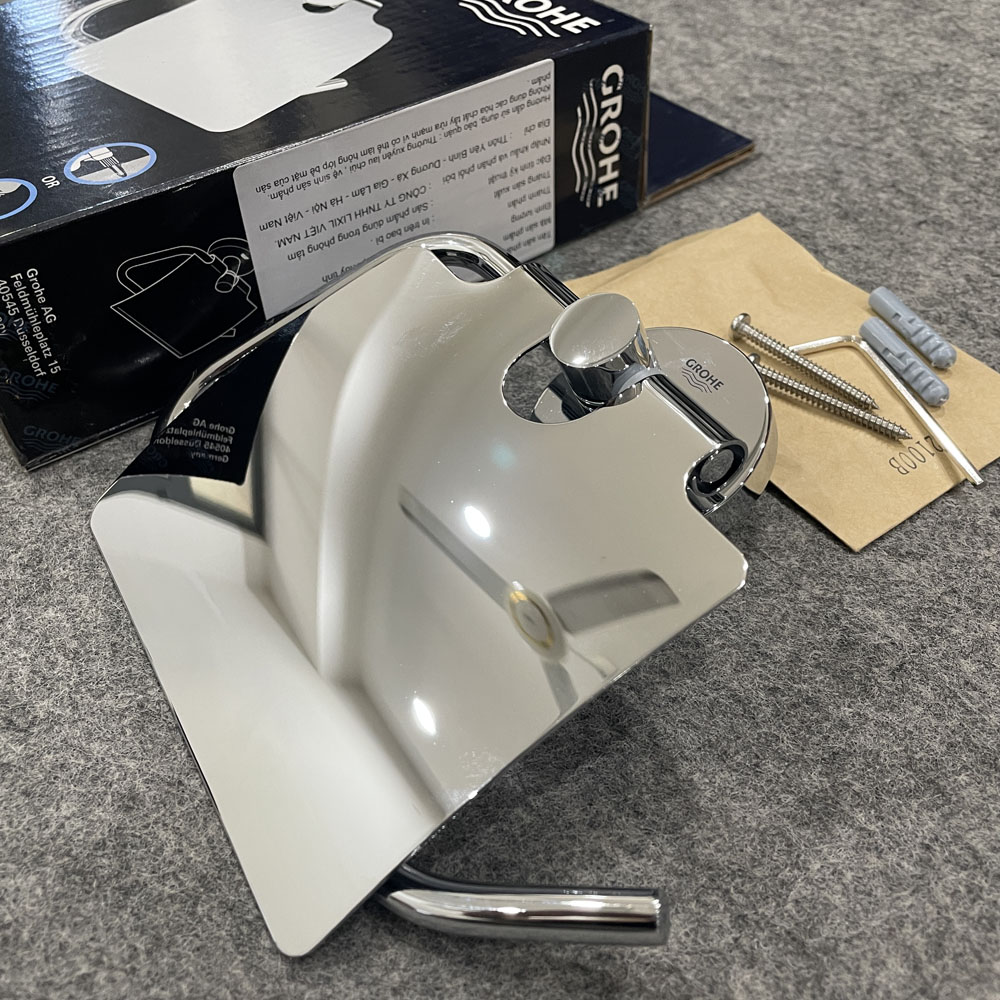 Lô giấy vệ sinh có nắp Essentials GROHE 40367001 - 12