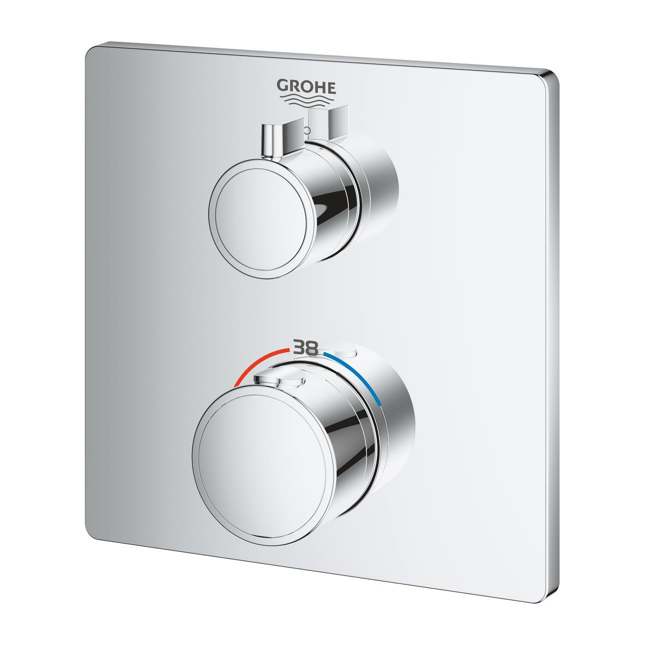 Van nhiệt độ kèm van khóa Grohtherm GROHE 24078000 - 4