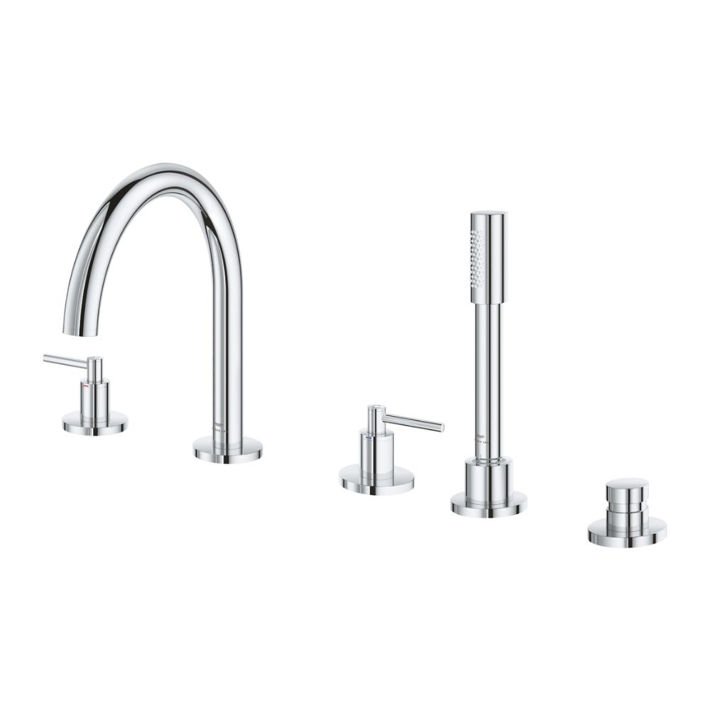 Vòi bồn tắm 5 lỗ nóng lạnh kèm tay sen Atrio GROHE 29407000 - 3