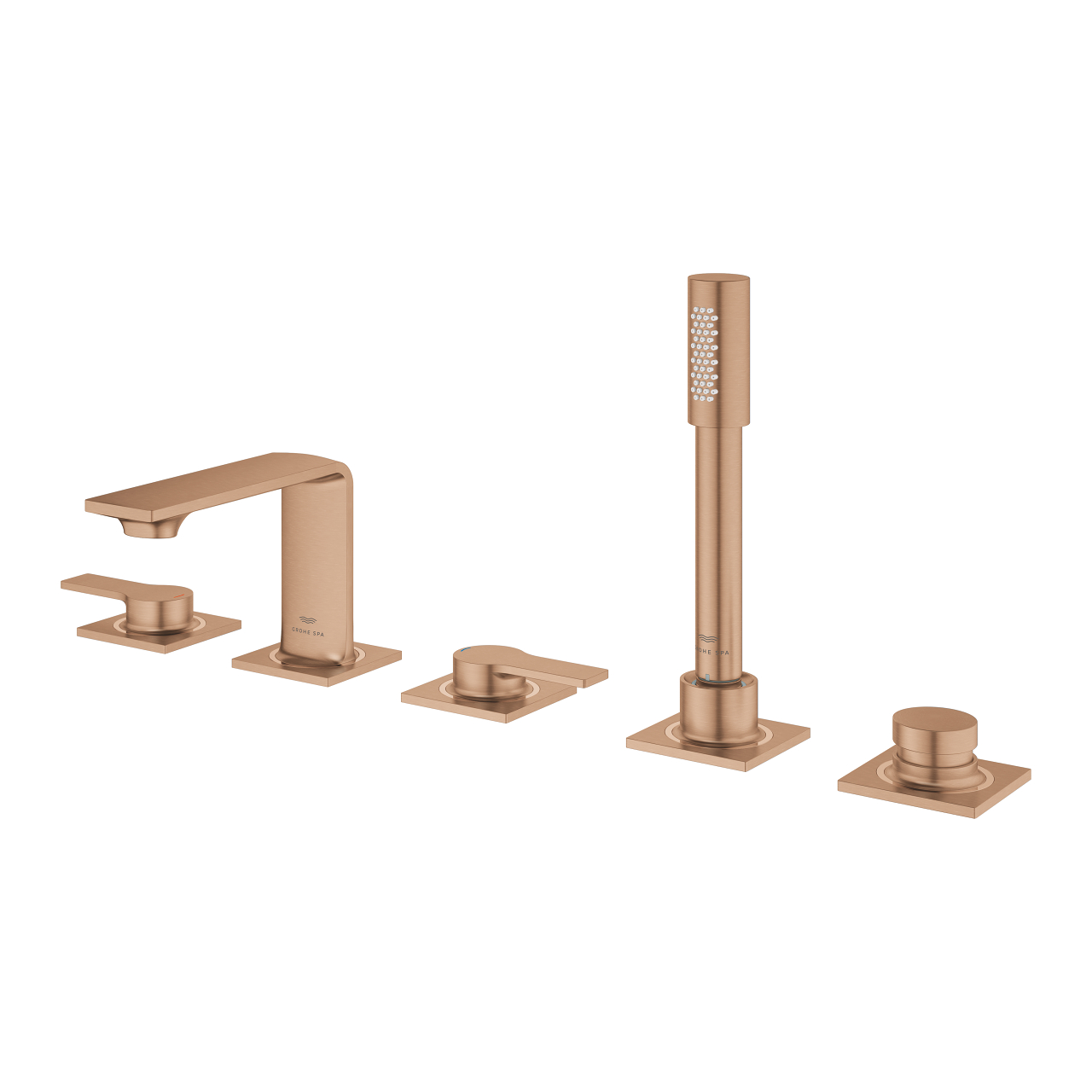 Vòi bồn tắm 5 lỗ nóng lạnh kèm tay sen Allure GROHE 25221001 - 11
