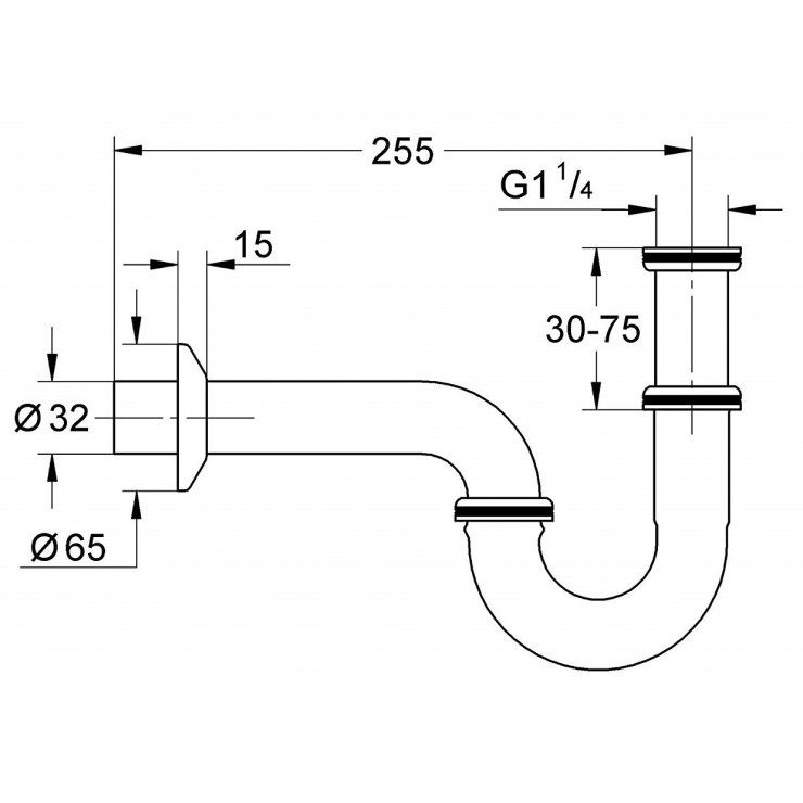 Ống thải ngăn mùi GROHE 28947000