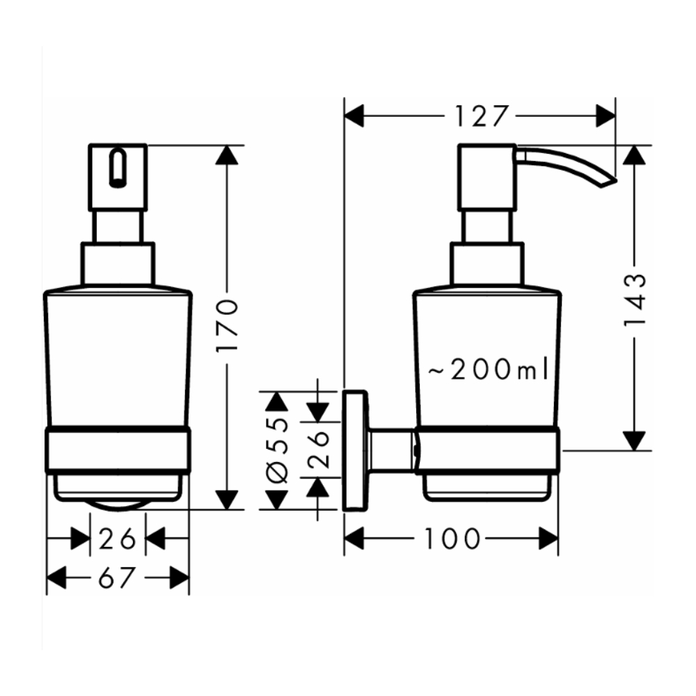 Hộp đựng xà phòng Hansgrohe 41714000 Logis Universal