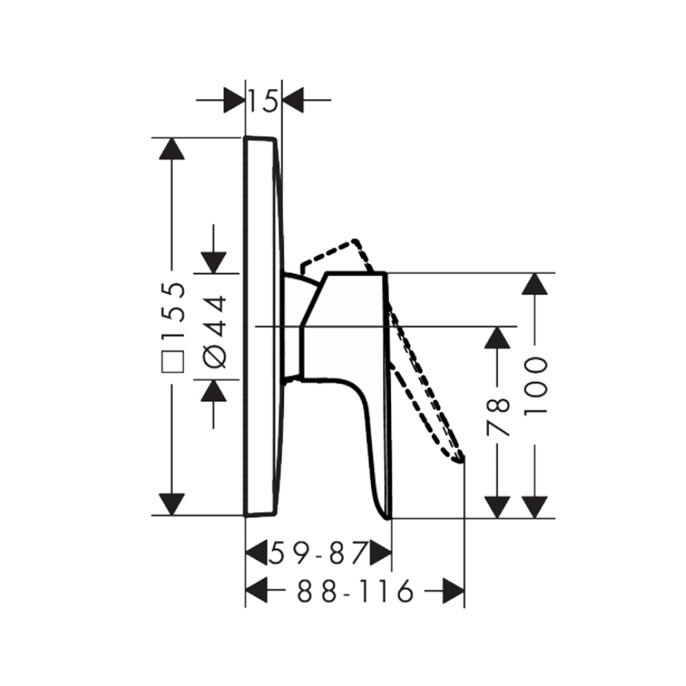Van điều chỉnh nóng lạnh Hansgrohe 71765000 Talis E