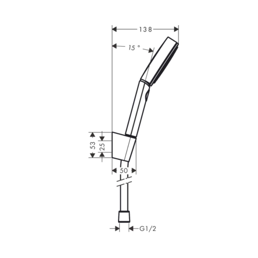 Tay sen tắm Hansgrohe 24303670 Pulsify Select S (3 chế độ)