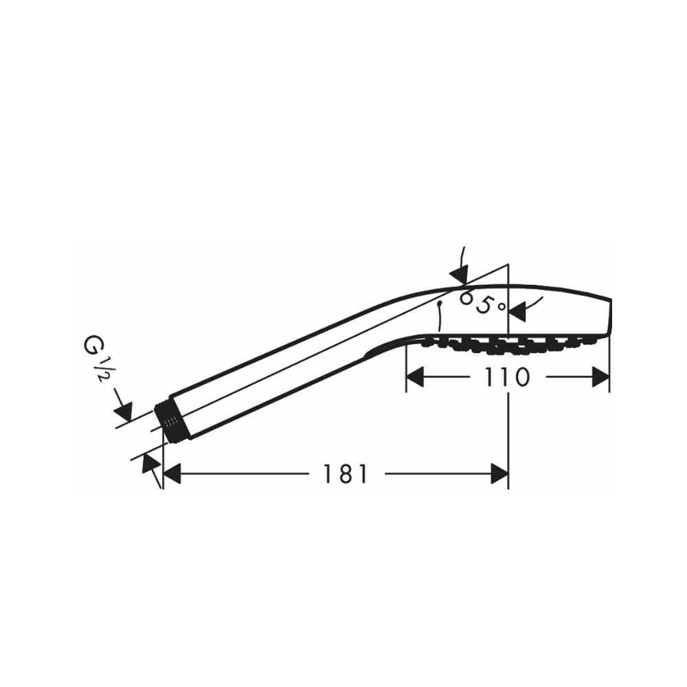 Tay sen tắm Hansgrohe 26804400 Croma S (1 chế độ)