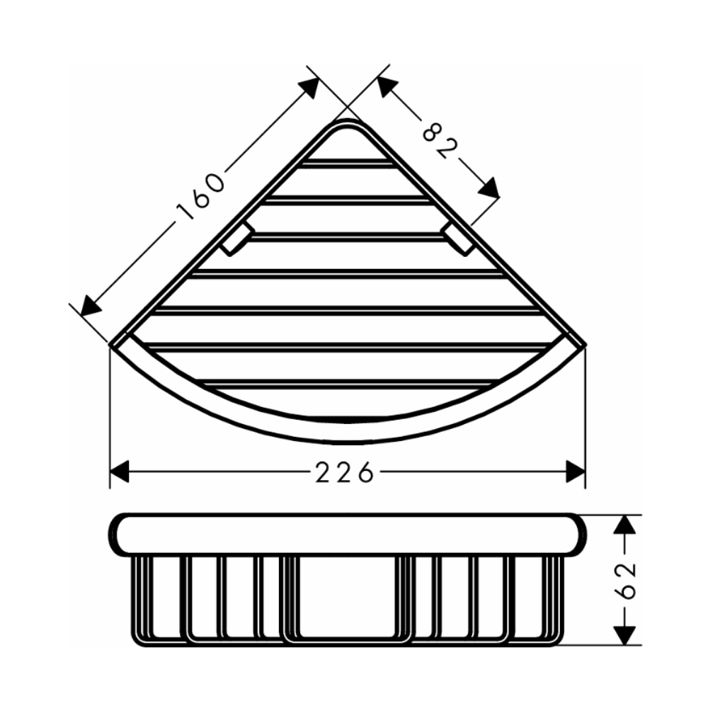 Lô xà phòng góc Hansgrohe 41710000 Logis Universal